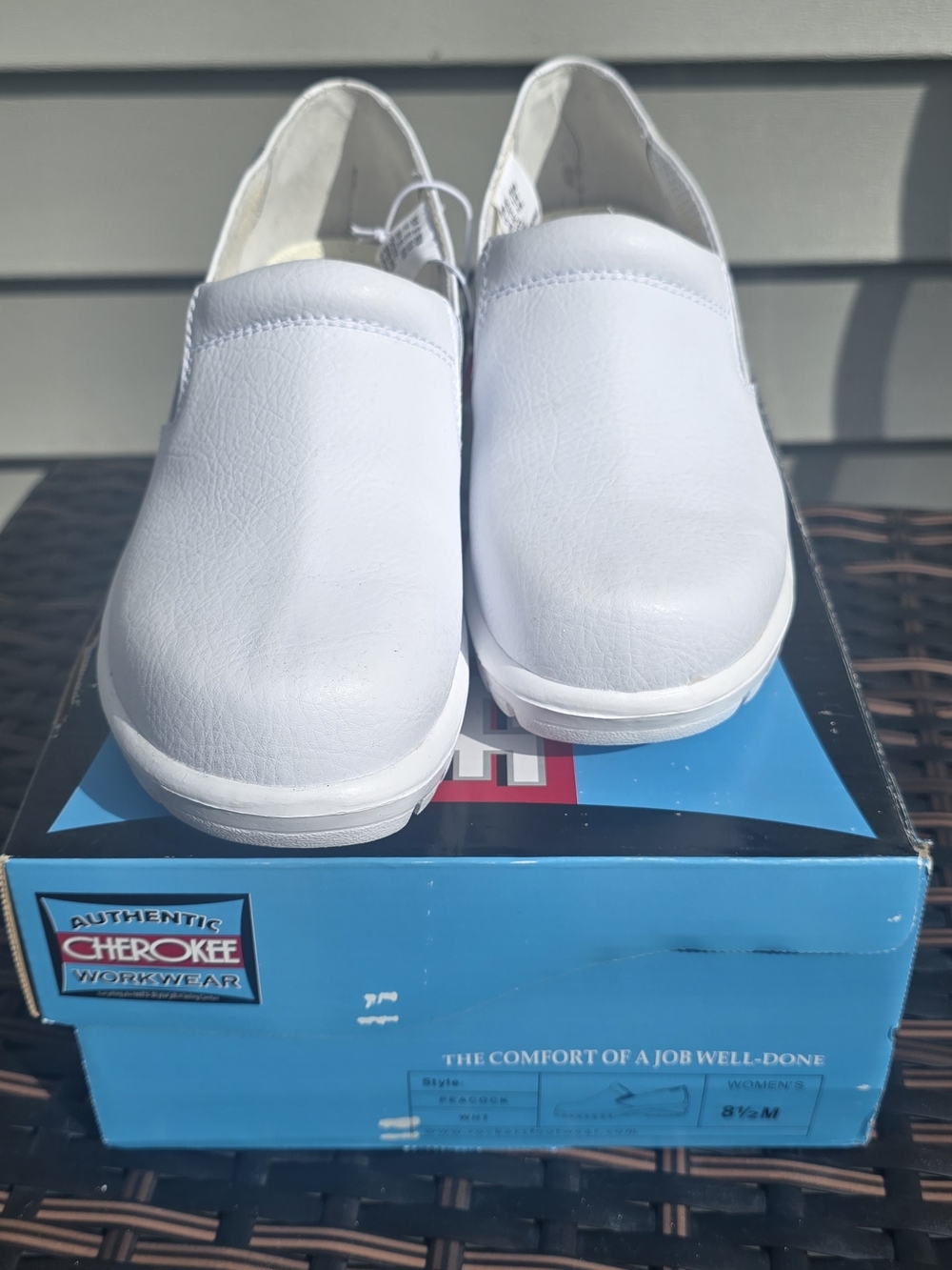 Cherokee Workwear White Slip Resistant Nursing Shoes Women’s 8.5